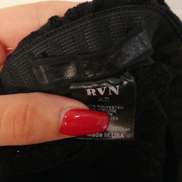 RVN Embossed Skater Skirt - XS - Picture 2 of 4